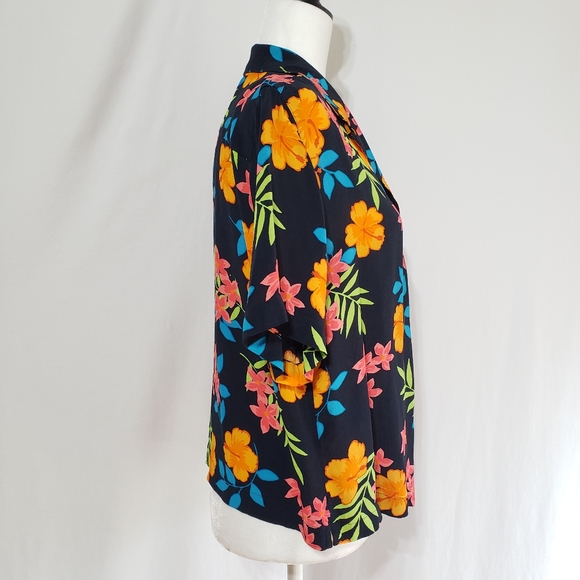 Marsh landing Tropical Floral Button Down Shirt - Picture 2 of 5
